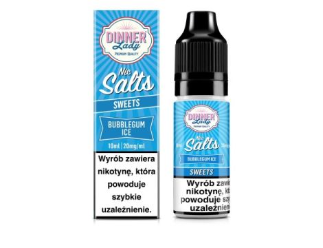 Liquid Dinner Lady Salt 20mg - BubbleGum Ice